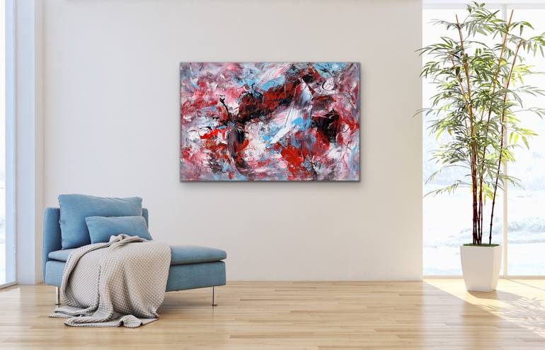 Original Abstract Expressionism Abstract Painting by Maria Bevilacqua-Fischer