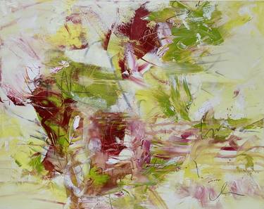 Original Abstract Floral Paintings by Maria Bevilacqua-Fischer