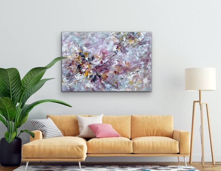 Original Abstract Expressionism Abstract Painting by Maria Bevilacqua-Fischer
