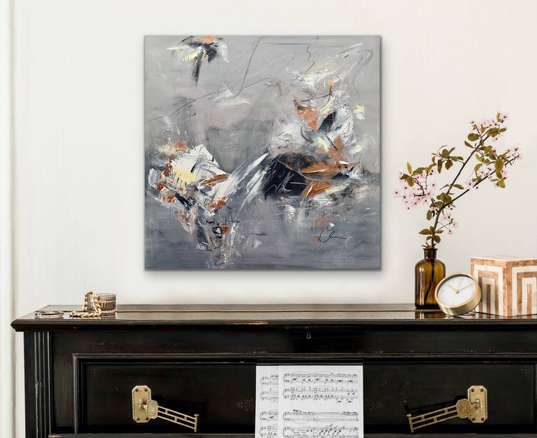 Original Abstract Painting by Maria Bevilacqua-Fischer