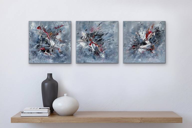 Original Abstract Painting by Maria Bevilacqua-Fischer