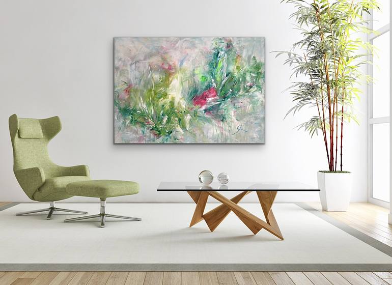 Original Abstract Painting by Maria Bevilacqua-Fischer