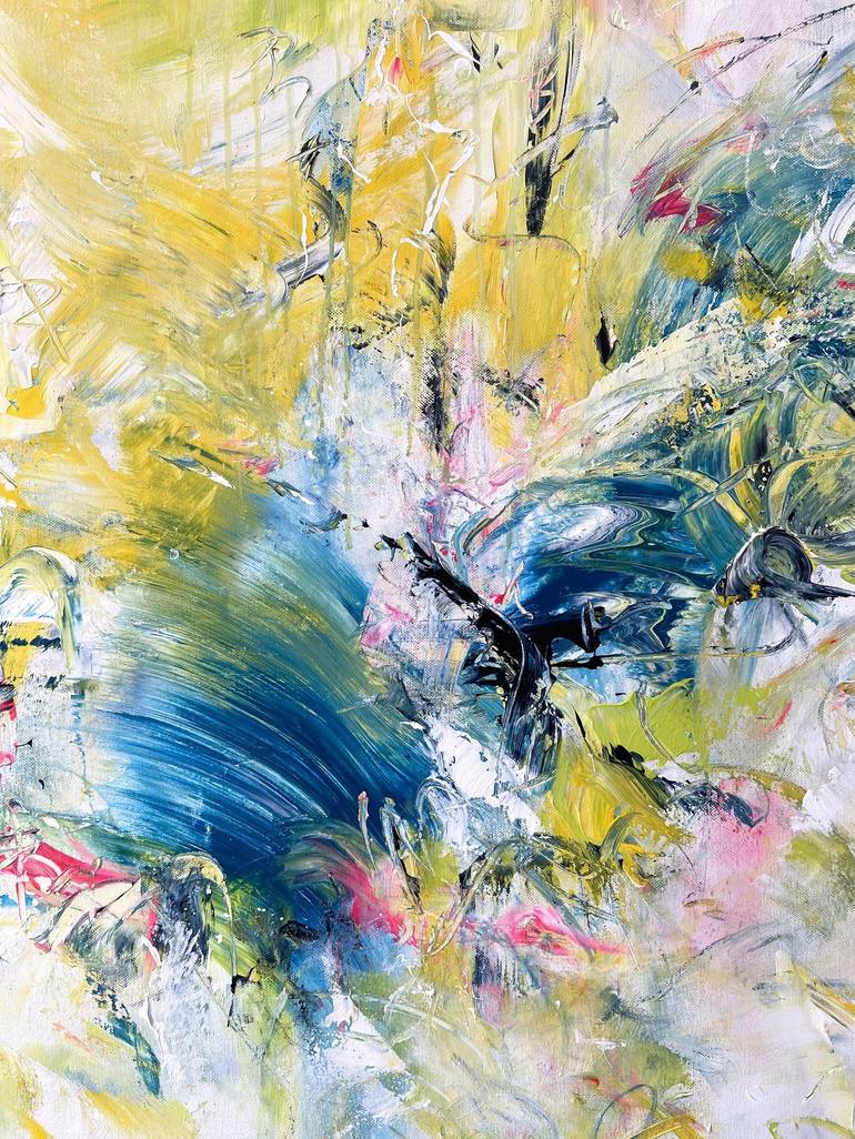 Original Abstract Expressionism Abstract Painting by Maria Bevilacqua-Fischer