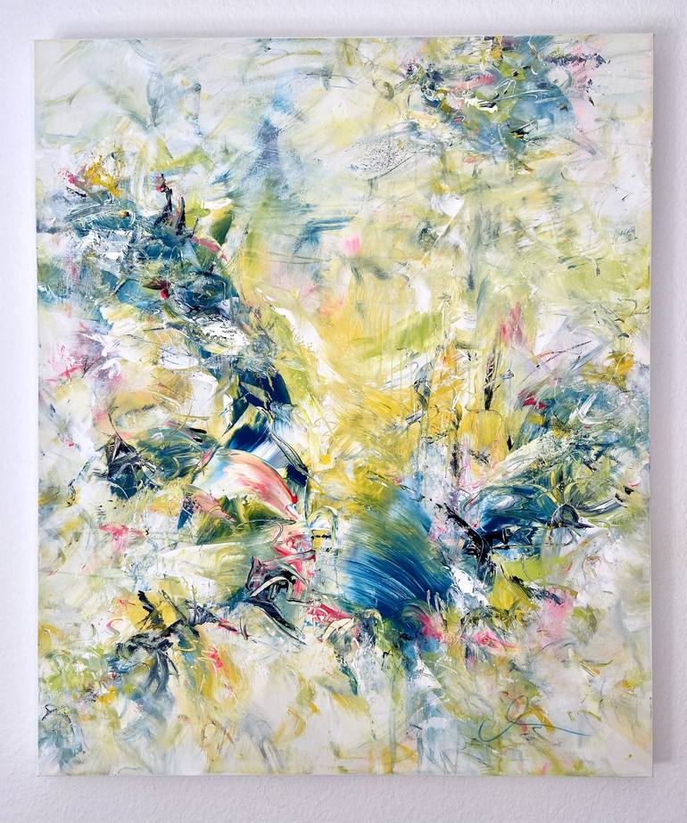 Original Abstract Expressionism Abstract Painting by Maria Bevilacqua-Fischer