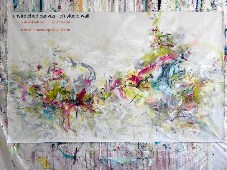 Original Abstract Expressionism Abstract Painting by Maria Bevilacqua-Fischer