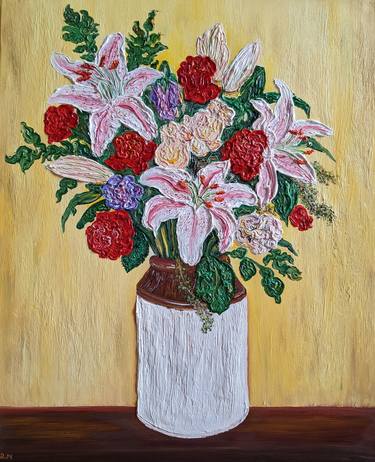 Original Impressionism Floral Paintings by Denisa Mansfield