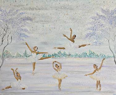 Ballerinas dancing in the Snow thumb