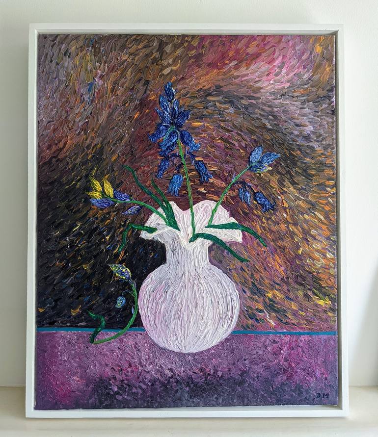 Original Floral Painting by Denisa Mansfield