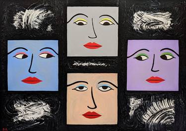 Original Surrealism Women Paintings by Denisa Mansfield