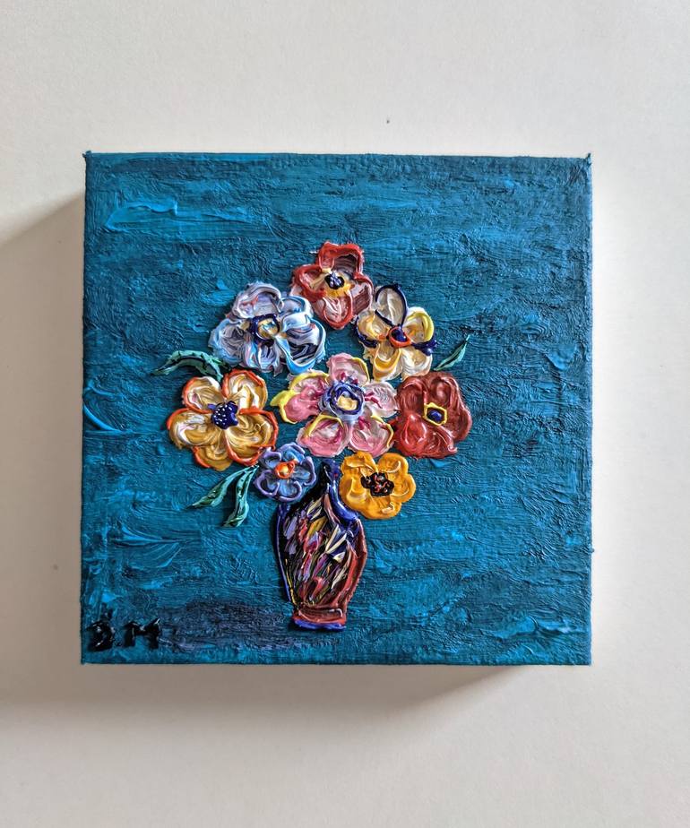 Original Impressionism Floral Painting by Denisa Mansfield