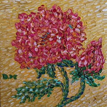 Rose Floral Flower Bloom Oil Painting by Denisa Mansfield thumb