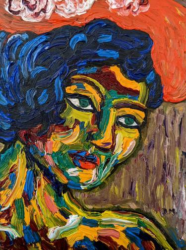 Original Abstract Expressionism Portrait Paintings by Denisa Mansfield