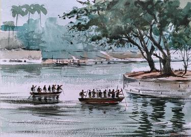 Original Landscape Painting by Akhil Mekkatt
