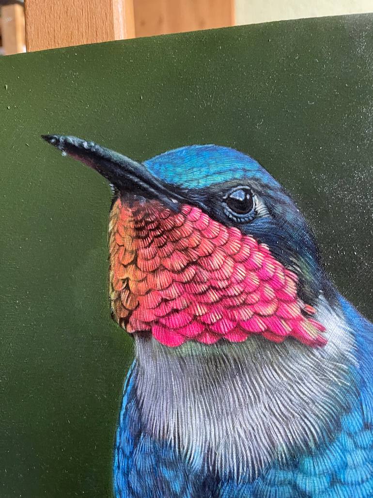 Original Figurative Animal Painting by Angela Munteanu