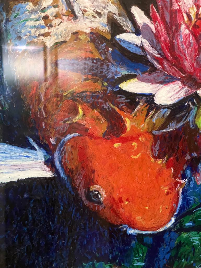 Original Expressionism Animal Painting by Angela Munteanu