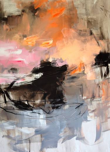 Original Fine Art Abstract Paintings by Susanne Meyer