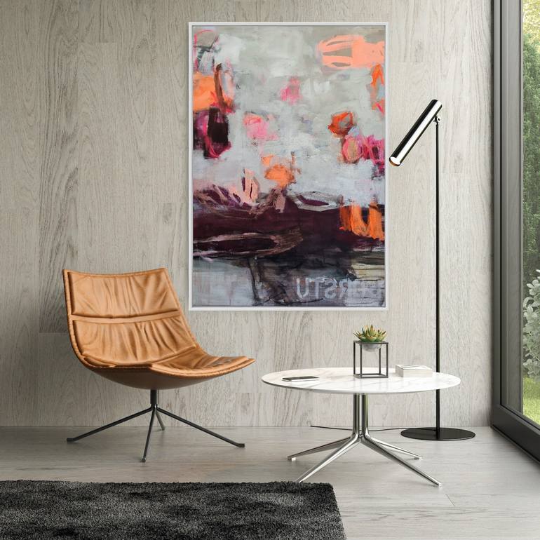 Original Art Deco Abstract Painting by Susanne Meyer