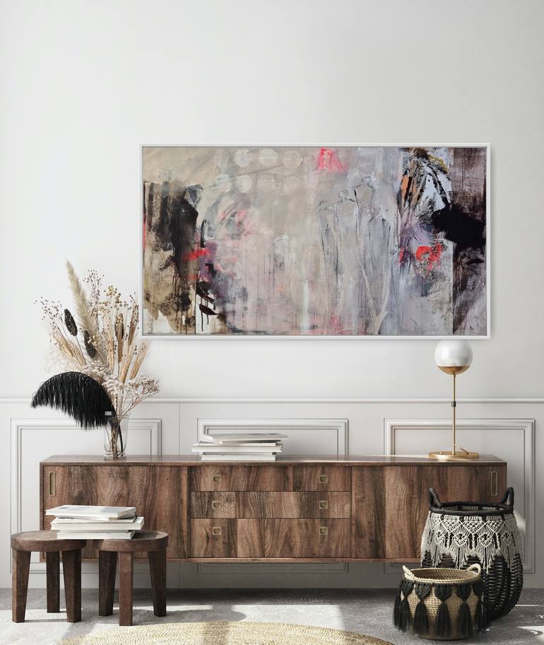 Original Art Deco Abstract Painting by Susanne Meyer