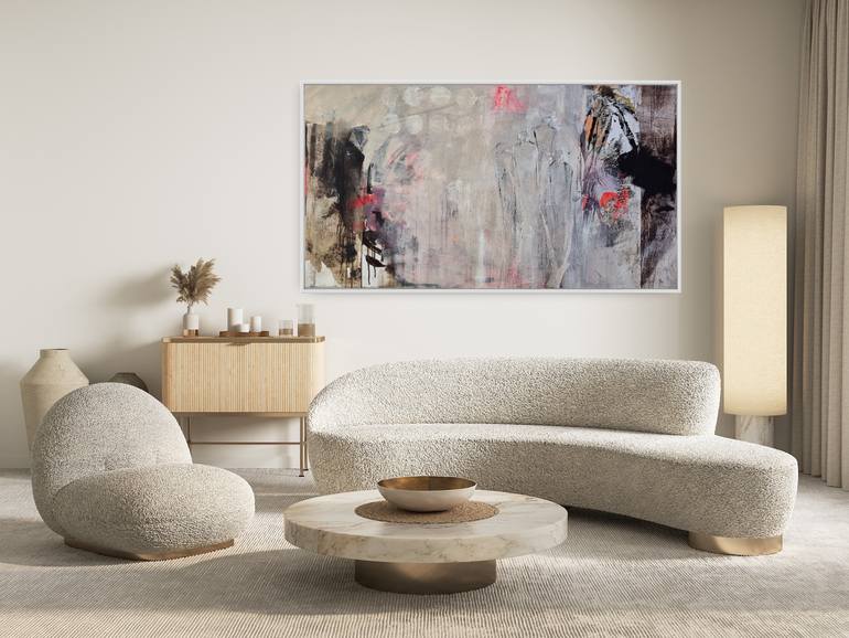 Original Art Deco Abstract Painting by Susanne Meyer