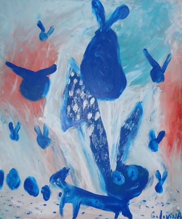 Print of Abstract Expressionism Animal Paintings by Yuliya Golovina