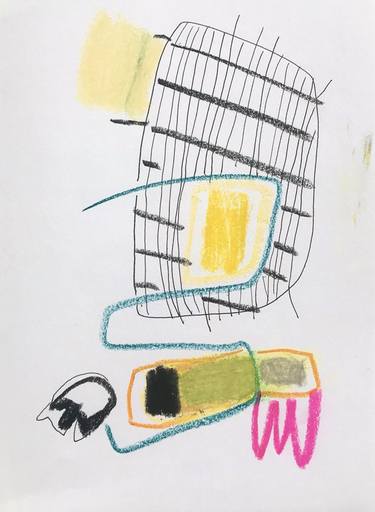 Original Modern Abstract Drawings by The PandMe