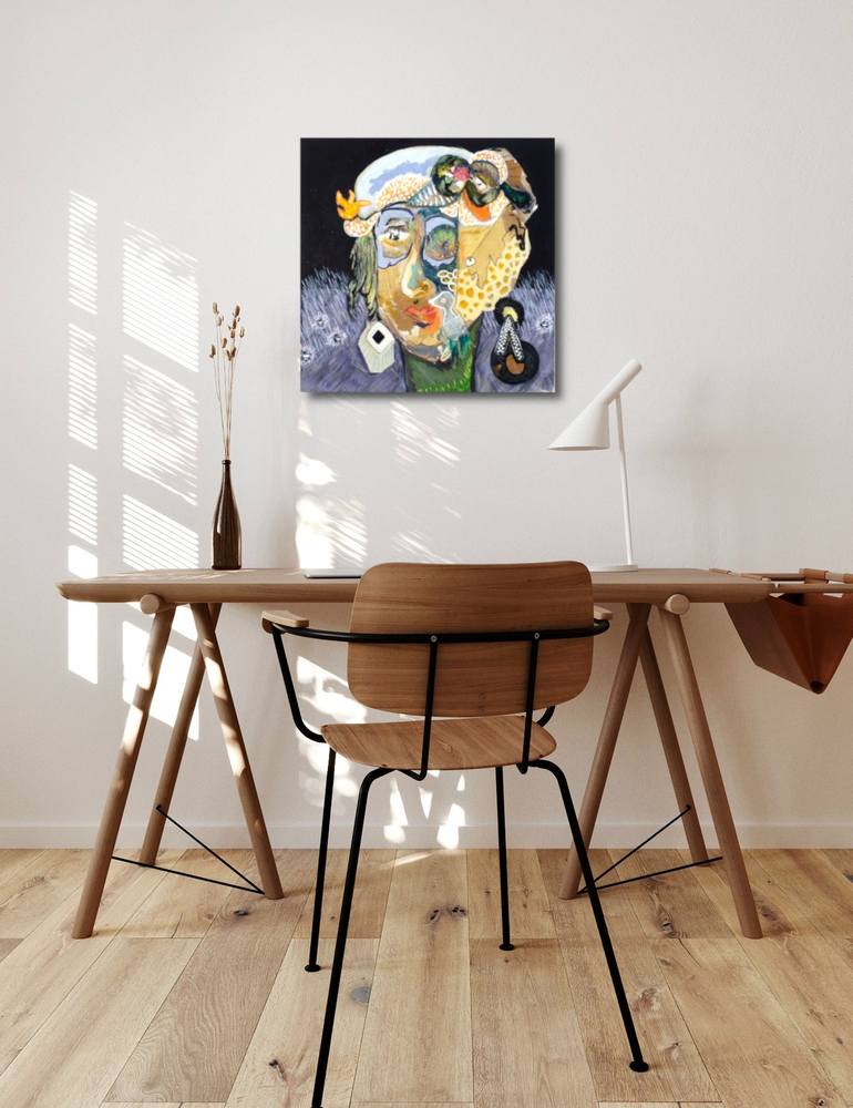 Original Cubism Abstract Painting by The PandMe