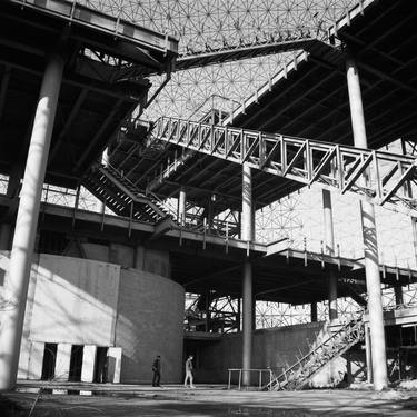 The Biosphere in Montreal,1984, wide angle view of interior - Limited Edition of 2 thumb