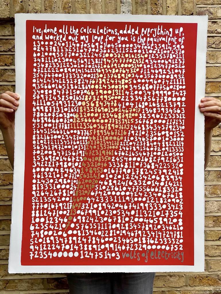 Original Contemporary Love Printmaking by Redbellyboy x