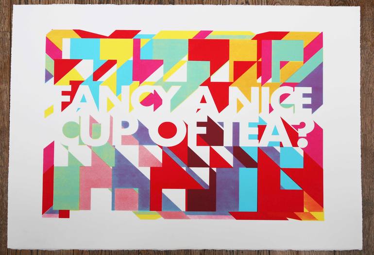 Original Modern Food & Drink Printmaking by Redbellyboy x