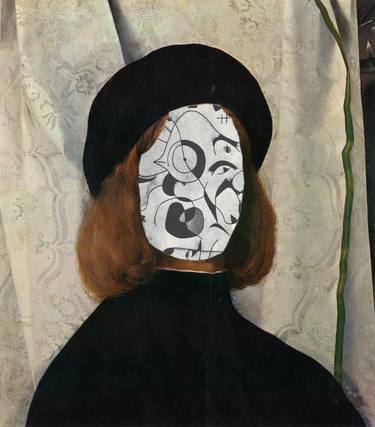 Print of Surrealism Portrait Collage by edoardo de falchi