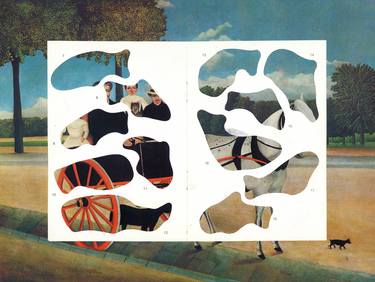 Original Surrealism Transportation Collage by edoardo de falchi