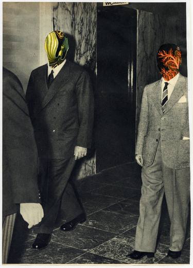 Original Abstract Political Collage by edoardo de falchi