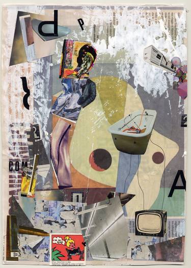 Original Abstract Collage by edoardo de falchi