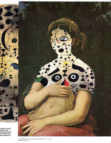 Original Dada Portrait Collage by edoardo de falchi