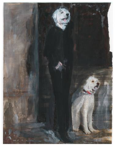 Print of Dogs Paintings by edoardo de falchi