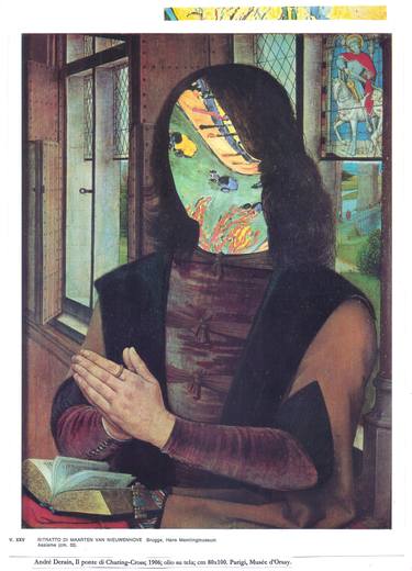 Original Surrealism Portrait Collage by edoardo de falchi