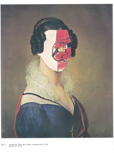 Print of Dada Portrait Collage by edoardo de falchi