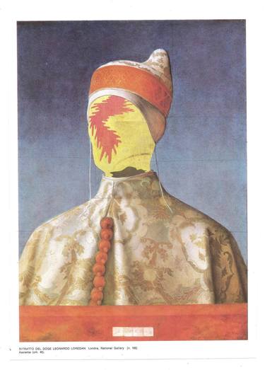 Print of Dada Portrait Collage by edoardo de falchi