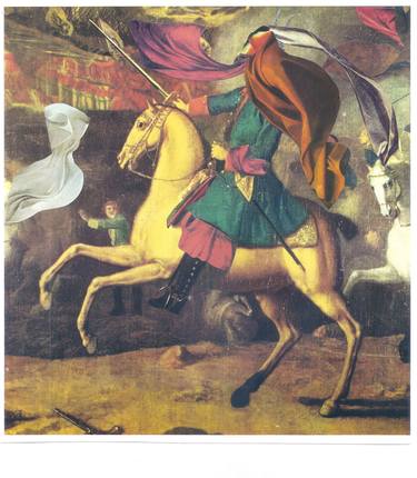 Print of Surrealism Horse Collage by edoardo de falchi