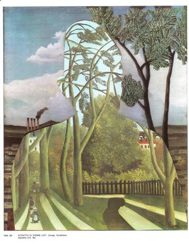 Saatchi Art Artist edoardo de falchi; Collage, “Rousseau on Rousseau (Magritte)” #art
