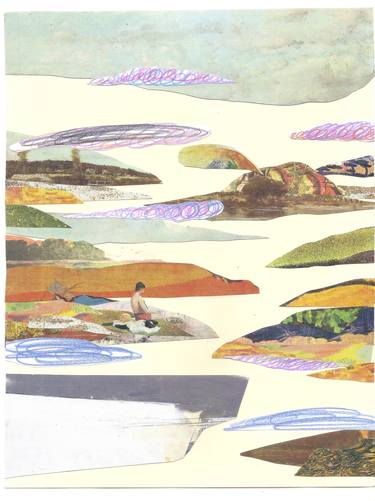 Print of Figurative Landscape Collage by edoardo de falchi