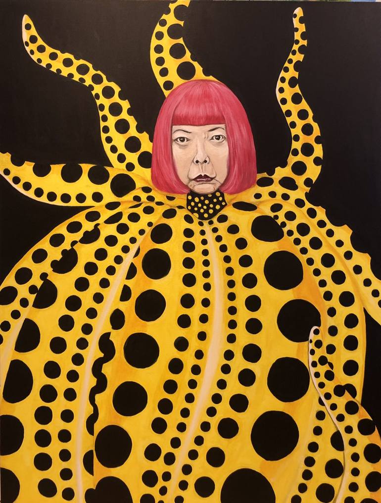 Yayoi Kusama Painting by Aaron Yap | Saatchi Art