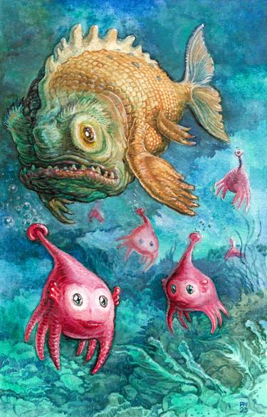 Nonstrogh the monster fish and his little friends thumb