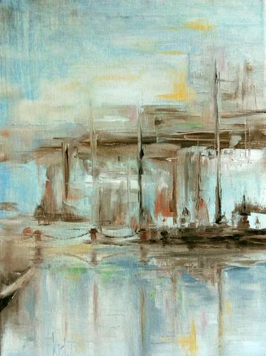 Print of Abstract Expressionism Ship Paintings by Tatiana Kislaia