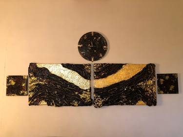 Original Abstract Expressionism Abstract Mixed Media by Muhammad Anas