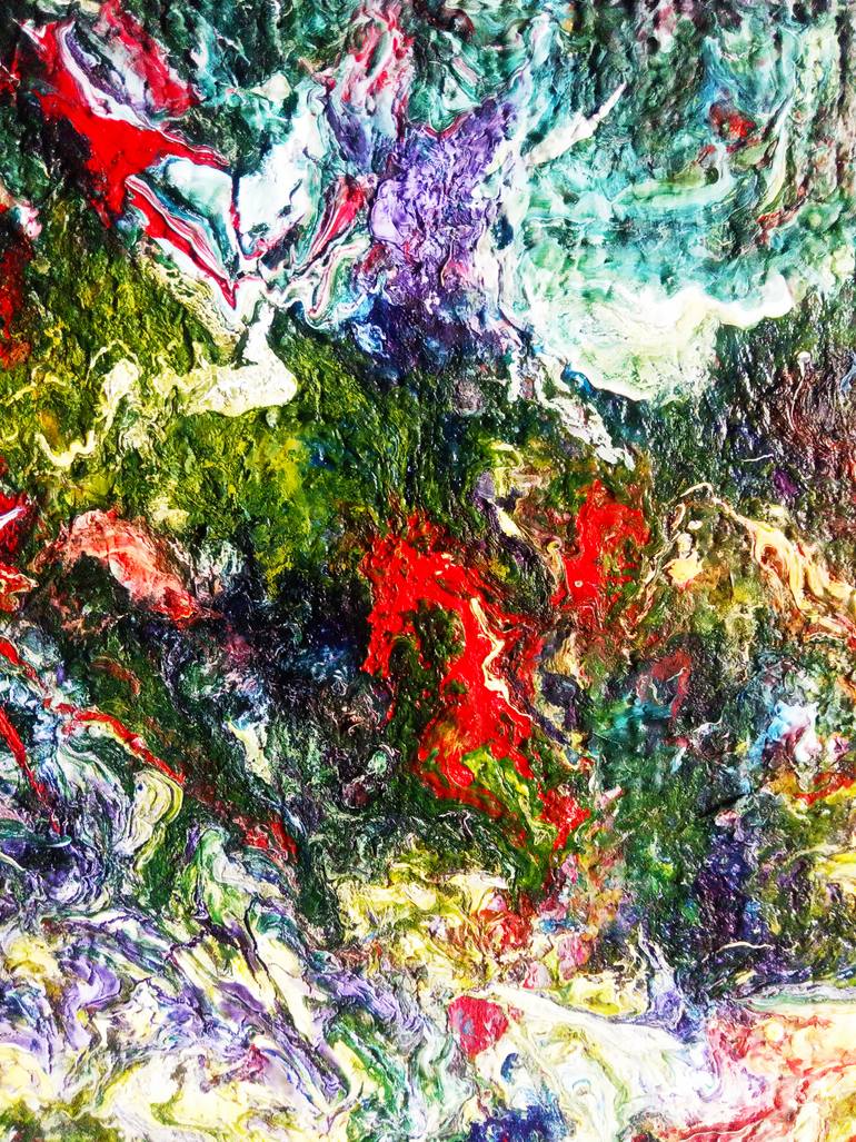 Original Abstract Seascape Painting by Selena Sashina