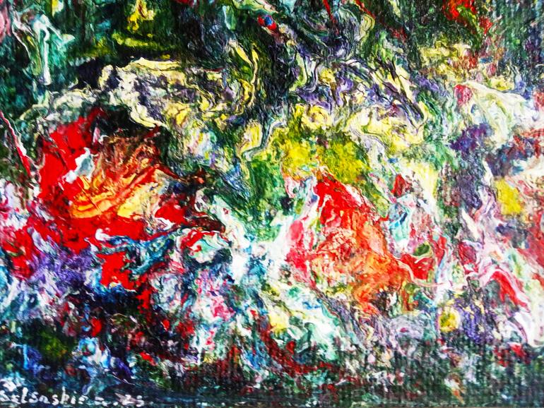 Original Abstract Seascape Painting by Selena Sashina