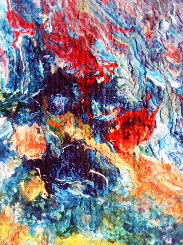 Original Abstract Seascape Painting by Selena Sashina