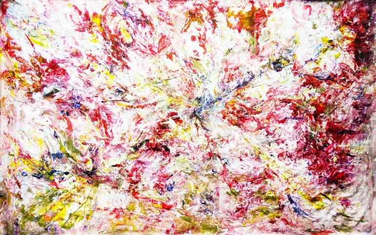 Original Abstract Floral Painting by Selena Sashina