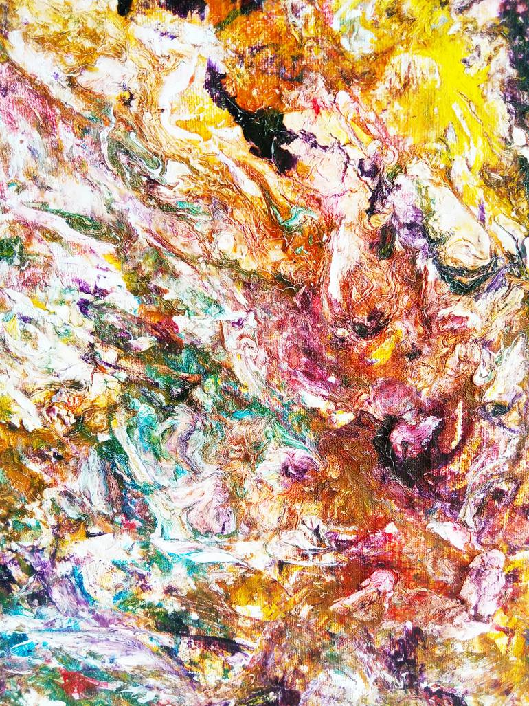 Original Abstract Fantasy Painting by Selena Sashina